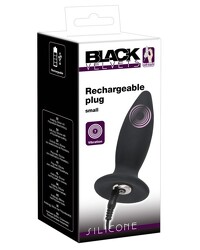 Black Velvets Recharge Plug S: Vibro-Analplug, schwarz